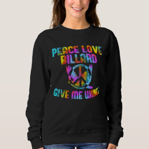 Billiards player peace Snooker Peace Love Billiard Sweatshirt