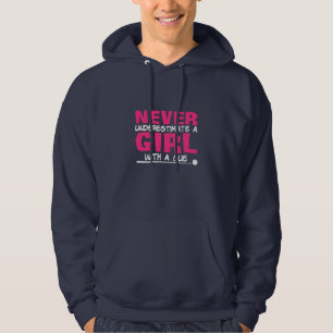 Billiards Player Pool Billiards Girl With A Cue Hoodie