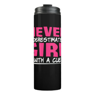 Billiards Player   Pool Billiards Girl With A Cue Thermal Tumbler