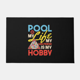 Billiards Player Pool Billiards Is My Life Doormat