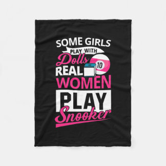Billiards Player | Real Women Play Snooker Fleece Blanket