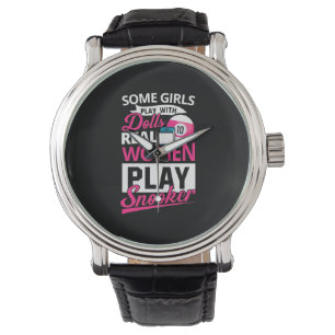 Billiards Player Real Women Play Snooker Watch