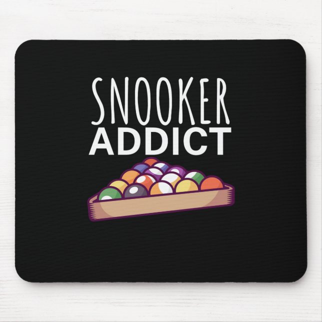 Billiards Player | Snooker Addict Mouse Pad (Front)