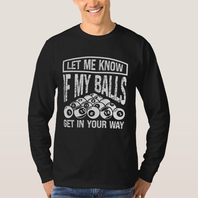 Billiards Player Snooker Billiard Pool Player T-Shirt (Front)