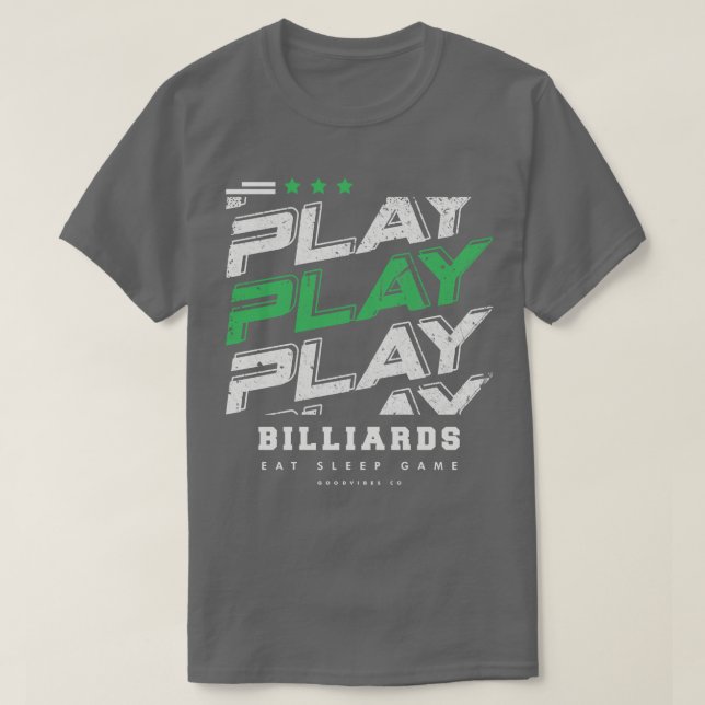 Billiards Player  T-Shirt (Design Front)