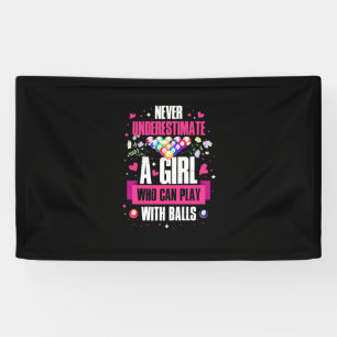 Billiards Player This Girl Can Play Pool Billiards Banner