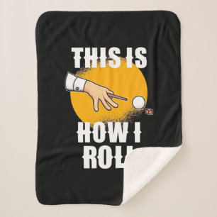 Billiards Player This Is How Snooker Roll Sherpa Blanket