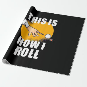 Billiards Player This Is How Snooker Roll Wrapping Paper