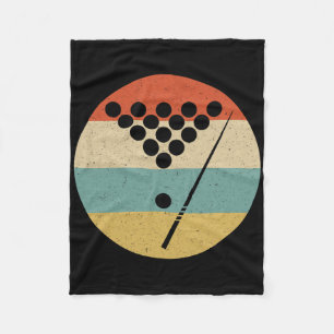 Billiards Players - Vintage Retro Pool Snooker Tab Fleece Blanket