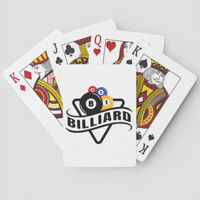 Billiards Playing Cards (Back)