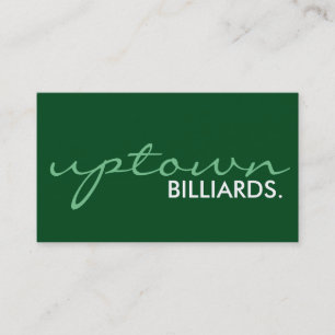 billiards plus location. (colour customisable) business card