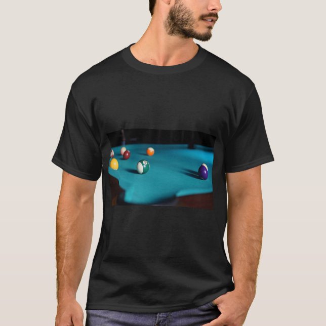 Billiards Pocket Ball Game Tee (Front)