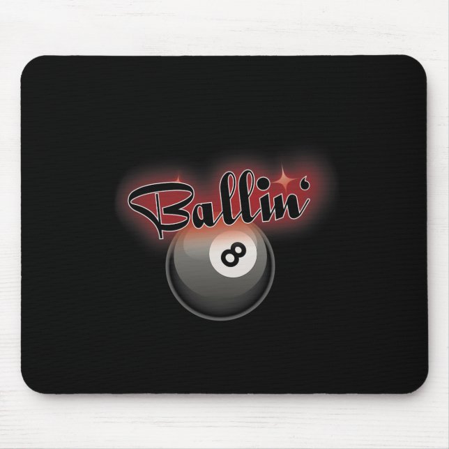 Billiards Pool 8 Ball S  Mouse Pad (Front)