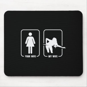 Billiards Pool 8 Ball Snooker Female Billiard Play Mouse Pad