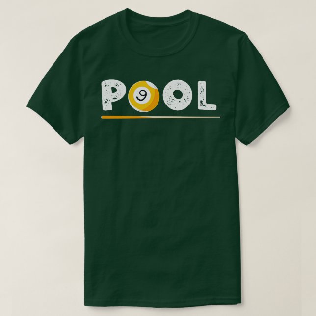 Billiards Pool 9 Player  T-Shirt (Design Front)