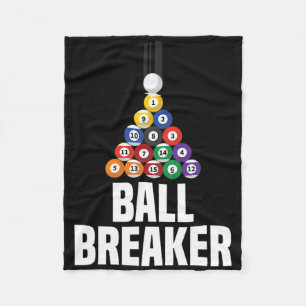 Billiards Pool Ball Breaker Funny Fleece Blanket