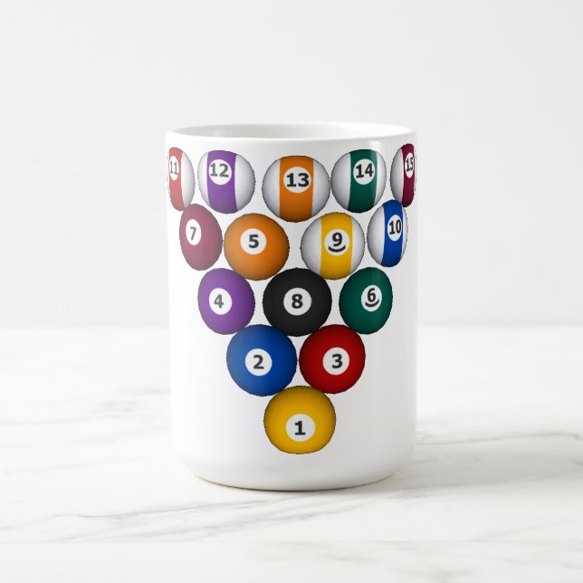 Billiards / Pool Balls: Custom Mug (Center)