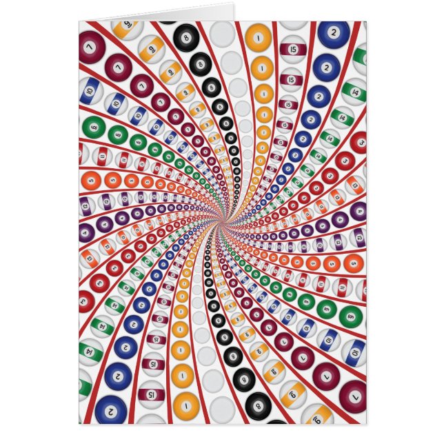 Billiards / Pool Balls Spiral: (Front)