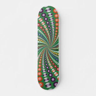 Billiards / Pool Balls Spiral: Skateboard