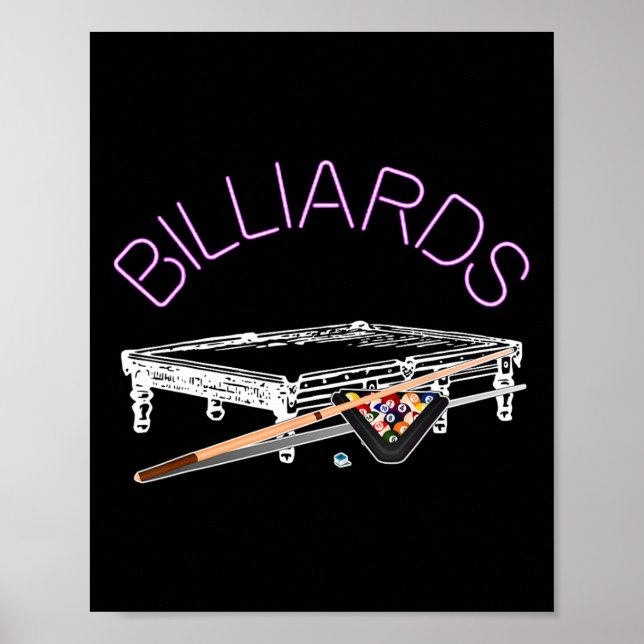 Billiards Pool Game  Poster (Front)