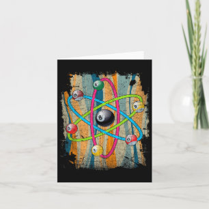 Billiards Pool Hall Sports Bar Atom Shooting 8 Bal Card
