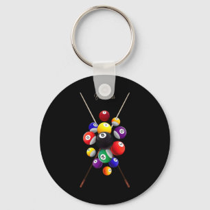 Billiards Pool Key Ring