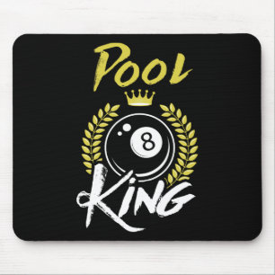 Billiards Pool King Shirt Funny Billiards Sport Po Mouse Pad