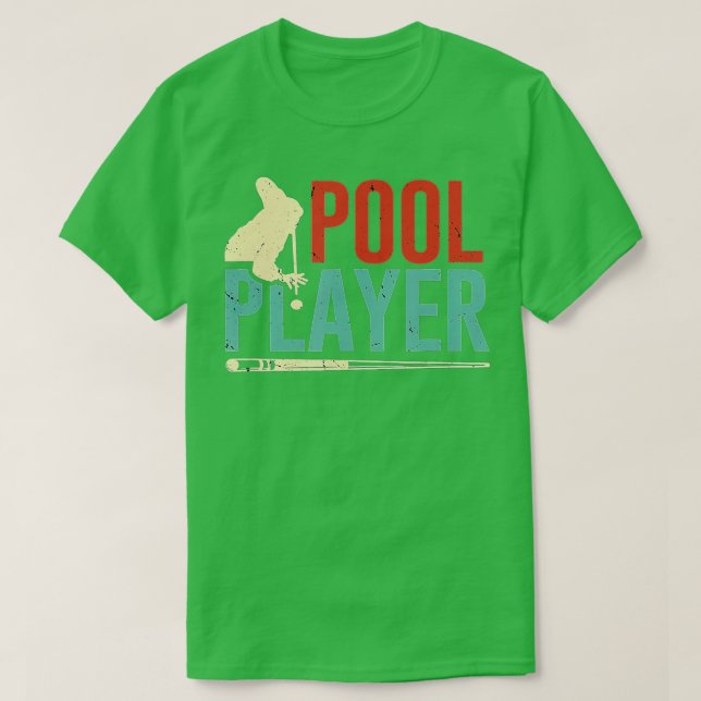 Billiards Pool Player 8 Ball Master Billiard Shoot T-Shirt (Design Front)
