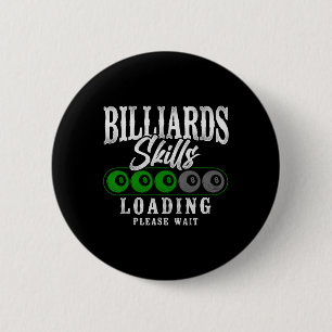 Billiards Pool Player Ball 8 Ball Vintage Billiard 6 Cm Round Badge