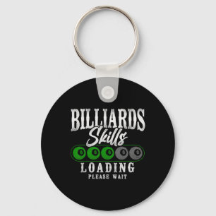 Billiards Pool Player Ball 8 Ball Vintage Billiard Key Ring