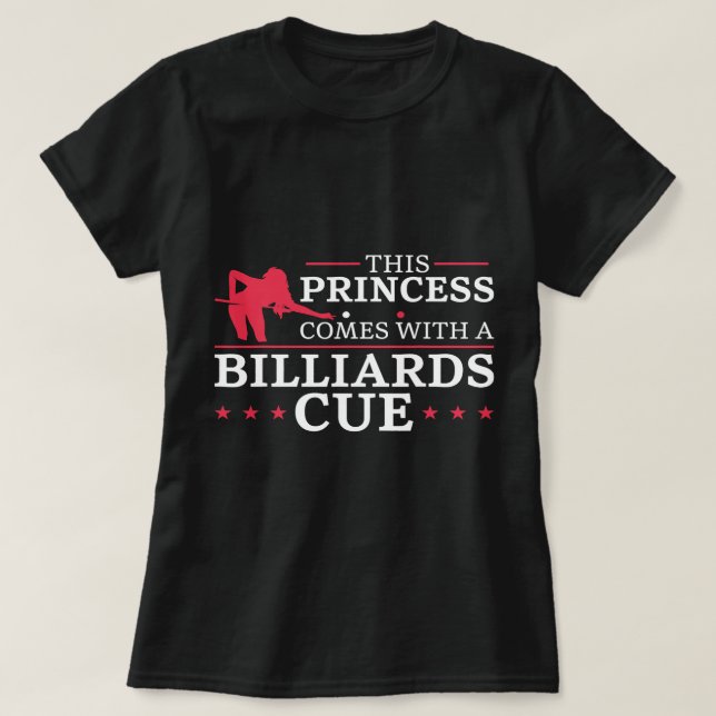 Billiards Pool Player Ball Girl Pun Girls Who Play T-Shirt (Design Front)