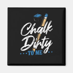 Billiards Pool Player Ball Pun Vintage Chalk Dirty Magnet