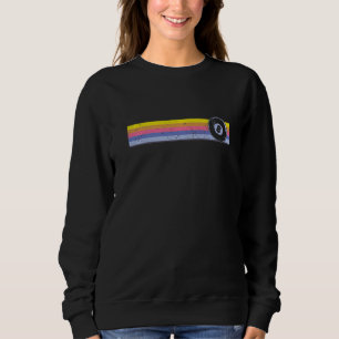 Billiards Pool Player Ball Retro Vintage 8 Ball Sweatshirt