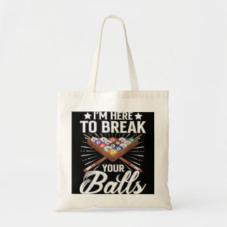 Billiards Pool Player Ball Vintage Retro This Job  Tote Bag