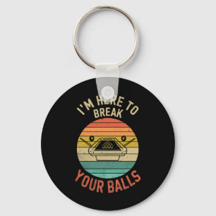 Billiards Pool Player Billiard Here To Break Your Key Ring