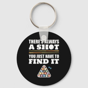 Billiards Pool Player Gift For Men Women Pool Game Key Ring