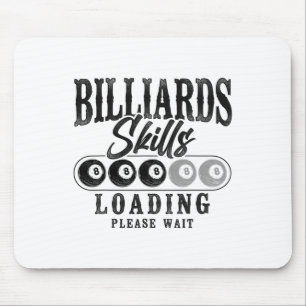 Billiards Pool Player Ll 8 Ll Vintage Billiards Sk Mouse Pad