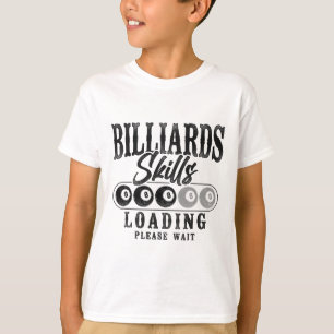 Billiards Pool Player Ll 8 Ll Vintage Billiards Sk T-Shirt