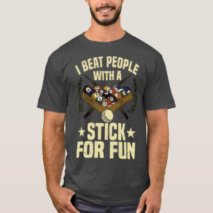 Billiards Pool Player Snooker Cue T-Shirt
