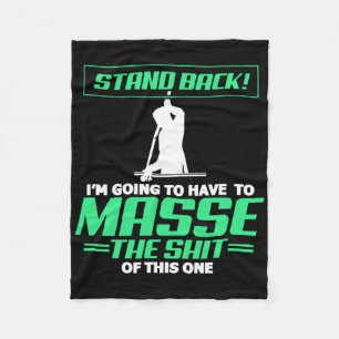 Billiards Pool Player Stand Back Im Going To Have Fleece Blanket