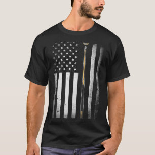 Billiards Pool Player Table USA US American Flag T-Shirt