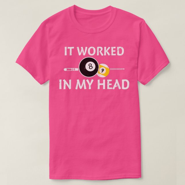 Billiards Pool Players 8 ball Cue Ball Sport Gift  T-Shirt (Design Front)