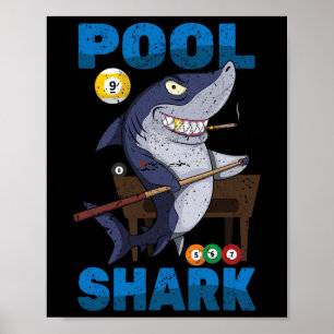 Billiards - Pool Shark - Snooker Player - R Pub - Poster