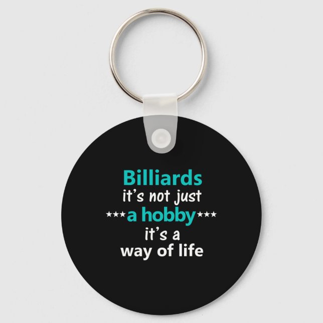 Billiards Pool Table Game Hob  Key Ring (Front)