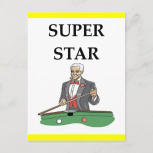 billiards postcard