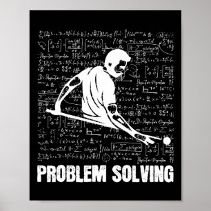 Billiards Problem Solving Players Sports Solution  Poster
