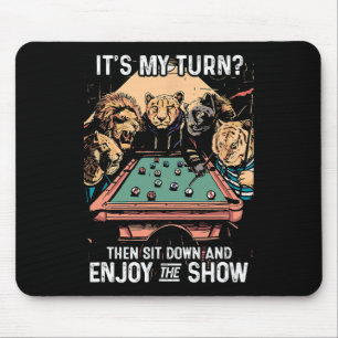 Billiards Rack Cue Stick Pool Table Billiard Playe Mouse Pad