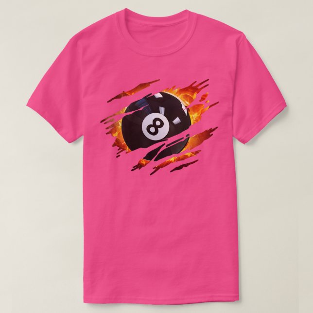 Billiards s Men 8 Ball Pool s Pool League  T-Shirt (Design Front)