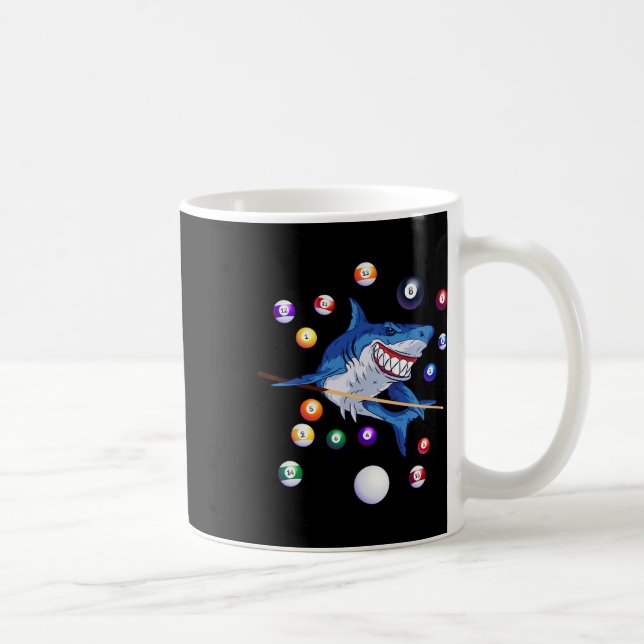 Billiards Shark Billiard Player Pool Table Snooker Coffee Mug (Right)