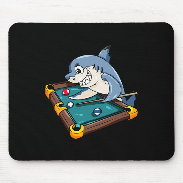 Billiards Shark Pool Snooker Player Gift  Mouse Pad (Front)